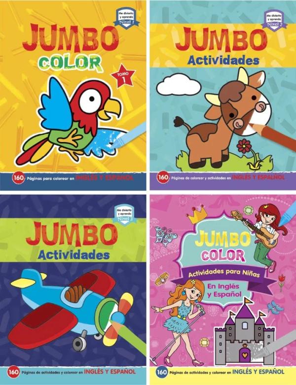 Libro Jumbo de Actividades y Colorear Surt/4 3-6a