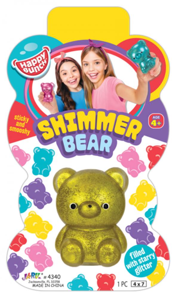 Osito Brillante Pegajoso y Suave Blister Surt/4 4a+