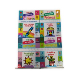 [ES65994] Libros para Practicar Formas,Abecedario,Numeros y Colores Surt/4 2a+