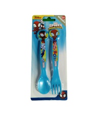 [SR15076] Juego de Cubiertos Blister Set/2 Marvel Spidy and his Amazing Friends