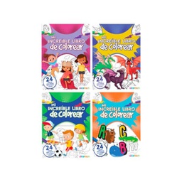 [ES9115] Libros Mi Increíble Libro de Colorear Surt/4 3a+