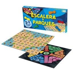 [RN035001] Juego de Mesa Escaleras y Parqués 2en1 8a+